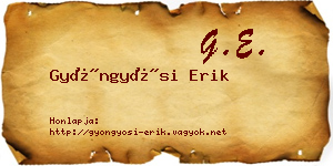 Gyöngyösi Erik névjegykártya